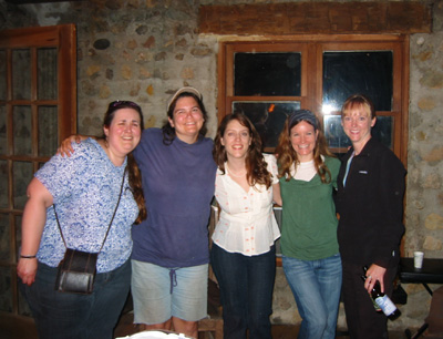 MLFB'ers (l to r: me, Patti, Noelle, Olivia and Alison)